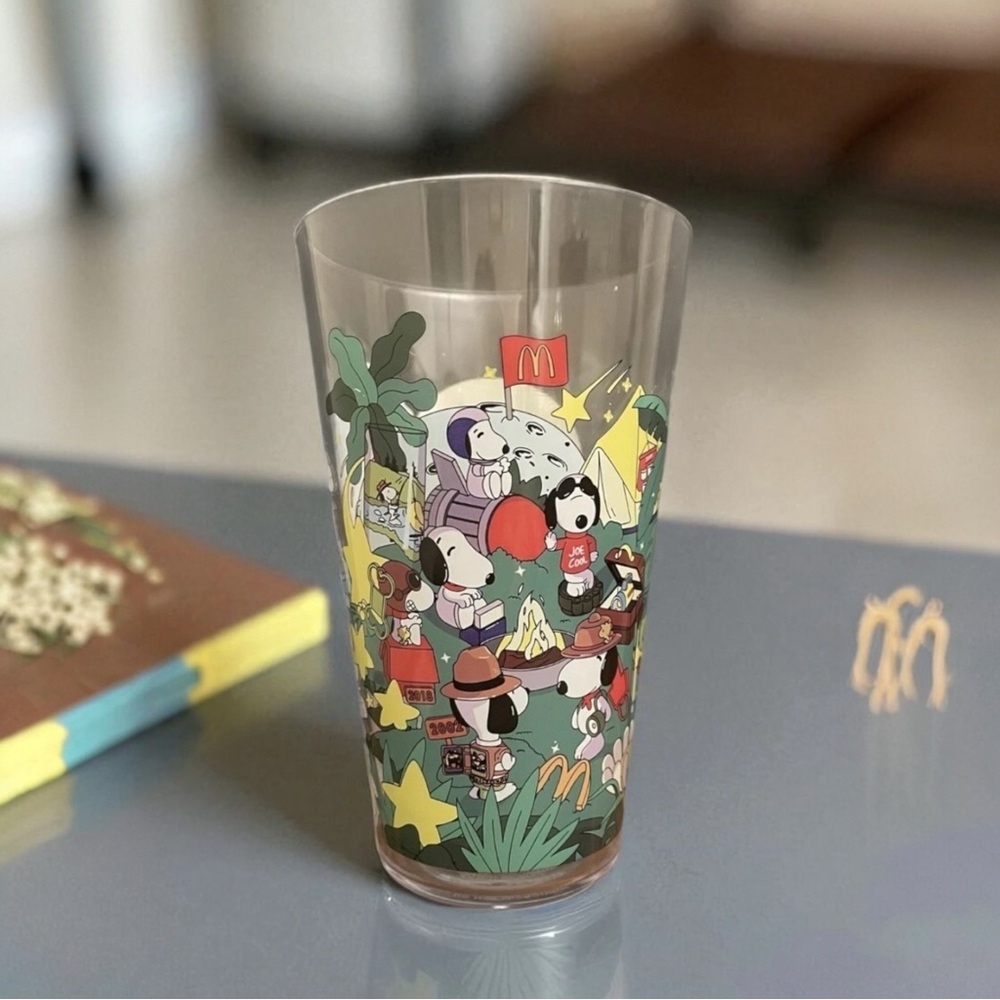 McDonald’s 2024 Hello Kitty Snoopy Cup Collectors Edition Peanuts Plastic Retro
